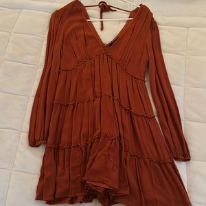 Burnt orange dress - fall staple